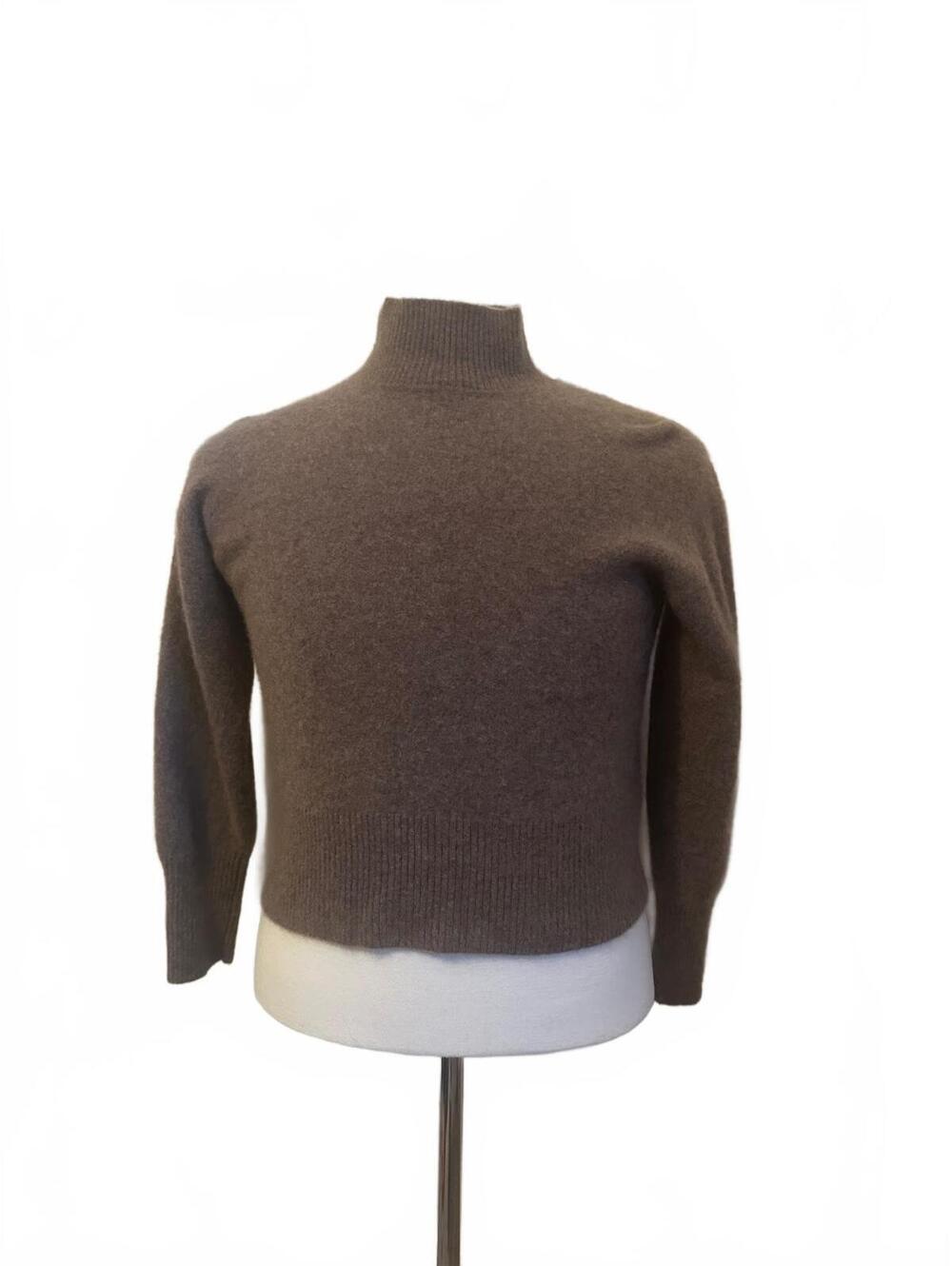 Halston Women 100% 2-Ply Cashmere Pullover Turtleneck Sweater